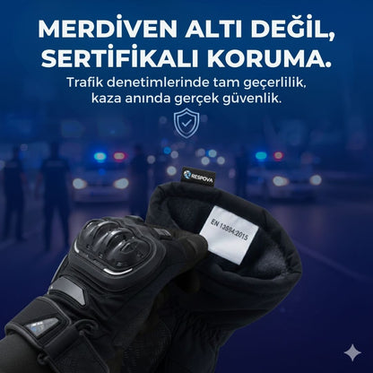 Respova 360 Pro Motosiklet Eldiveni – CE Onaylı, Yeni Yönetmeliğe Uygun