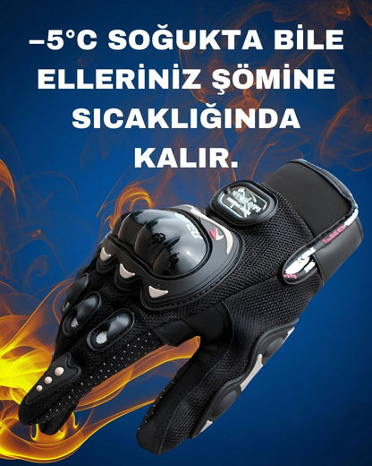 Respova 360 Pro Motosiklet Eldiveni – CE Onaylı, Yeni Yönetmeliğe Uygun