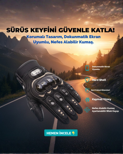 Respova 360 Pro Motosiklet Eldiveni – CE Onaylı, Yeni Yönetmeliğe Uygun